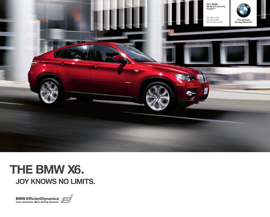 2011 BMW X6 Brochure Page 1